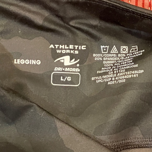 Athletic Works women’s size large NWT camo leggings - Picture 9 of 16